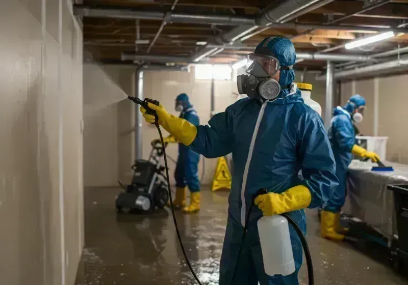 Basement Sanitization and Antimicrobial Treatment process in Maplewood, MN